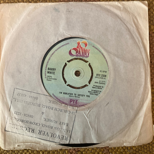 USED 45s - Barry White ‎– I'm Qualified To Satisfy You